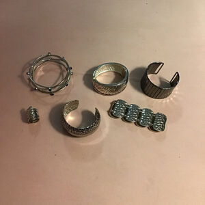 Women's Unbranded Silver & Black Fashion Jewelry Set One Size